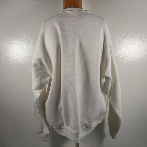 Vintage Black Standard Poodle Crewneck Sweatshirt Mens Size XL White Dog Y2K - Picture 4 of 5